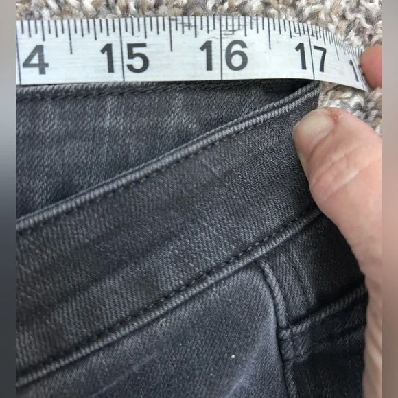 Soft Surroundings Women’s Wide Leg Charcoal Black Denim Jeans size 14 - Picture 6 of 9